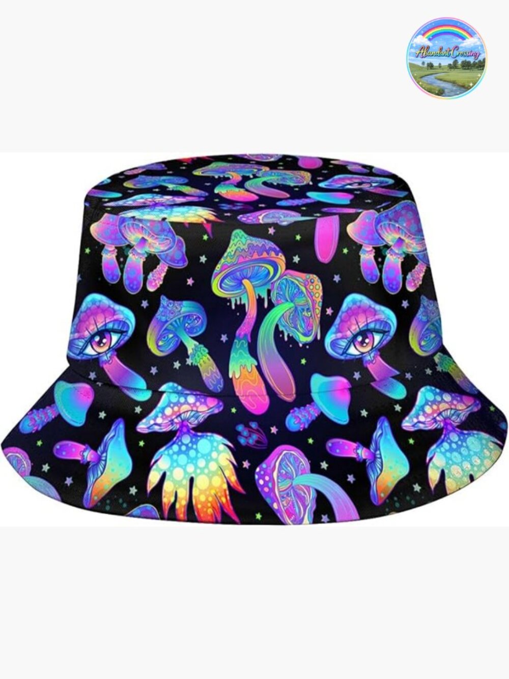 Psychedelic Mushroom Bucket Hat for Men and Women - Packable Sun Hat